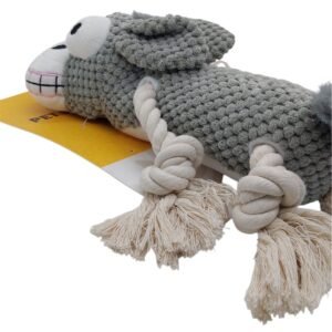 Peluche con patas de cuerda